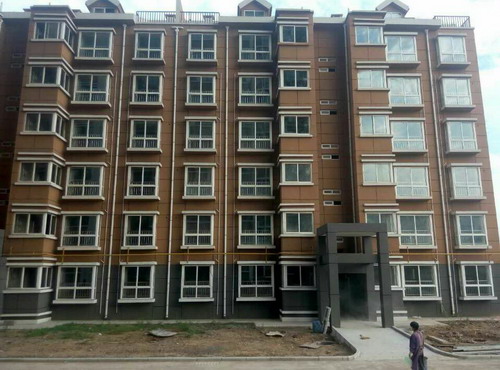 銅川分公司第一項目部全力以赴確保梅樂園19#、20#樓順利交工