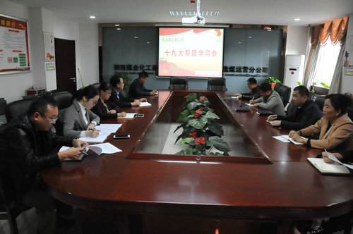 洗選煤運營公司認真學習傳達十九大精神