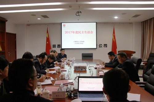 寧興剛董事長蒞臨大秦置業(yè)公司指導(dǎo)召開2017年度民主生活會