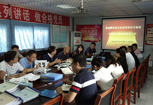 陜西省企業(yè)信用評(píng)定專(zhuān)家組對(duì)陜煤建設(shè)集團(tuán)進(jìn)行企業(yè)評(píng)定