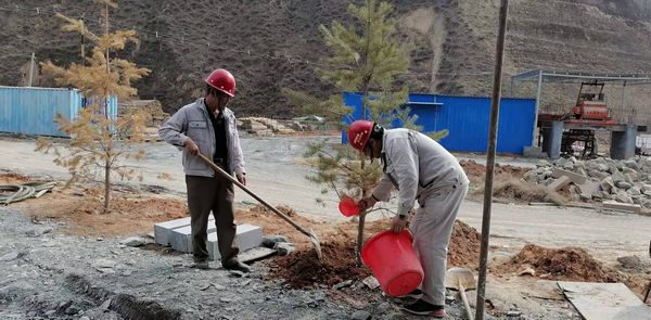 陜煤建設天工公司安裝三部開展“綠色施工、美化家園”義務植樹活動