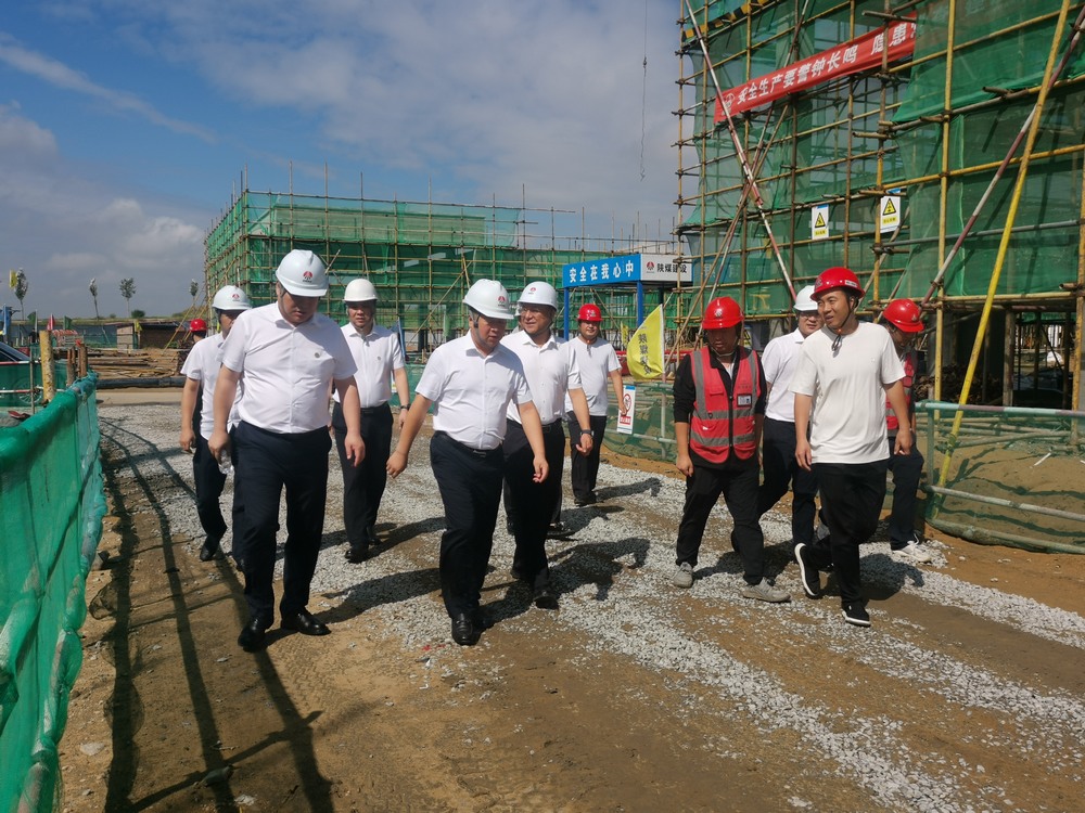 趙敬凱到陜北片區(qū)礦建項目調(diào)研